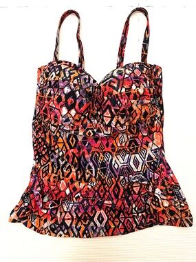 Profile by Gottex Ruched Underwire Tankini Top 16W